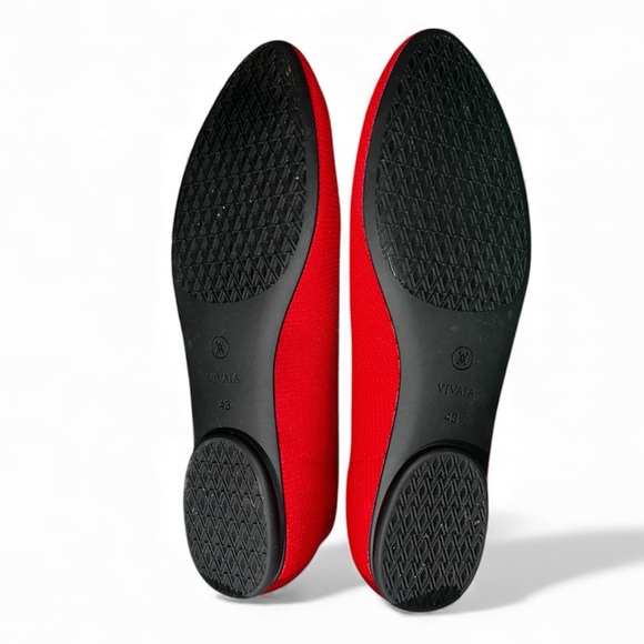 Vivaia GORGEOUS ❤️RED❤️ KNIT FLATS. NIB. SZ 43 (12) - Picture 4 of 10